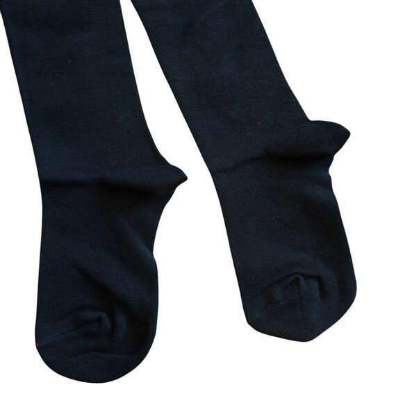 NWT Little Marc Jacobs Girls Bow Tights Black & Purple Size 12A‎ - Picture 5 of 6